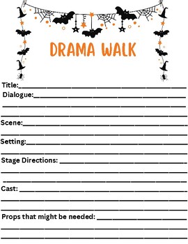 Preview of Halloween Drama Walk