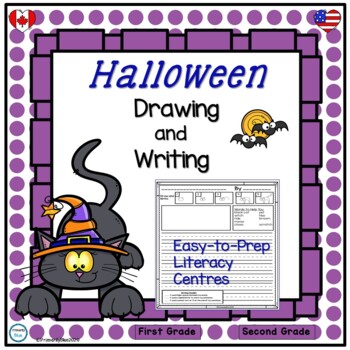 Preview of Halloween Drawing and Writing Activities