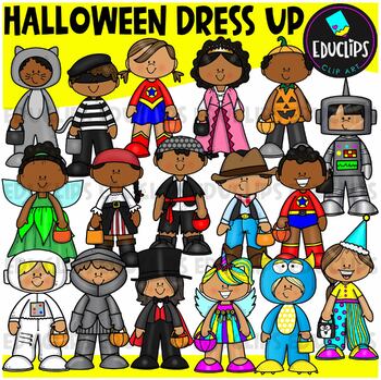 Halloween Dress Up Clip Art Set {Educlips Clipart} by Educlips | TpT
