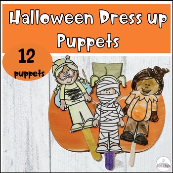 Preview of Halloween Dress Up Puppets