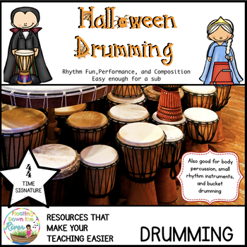 Preview of Halloween Bucket Drumming for 44 Time Signature