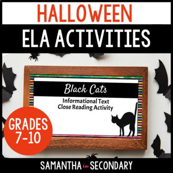Preview of Halloween ELA Activities Bundle - Creative Writing, Nonfiction, and More!