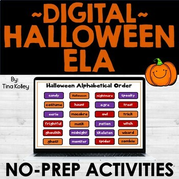 Preview of Halloween ELA Activities - Halloween 5th Grade ELA Activities