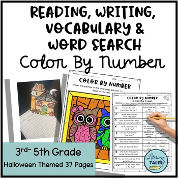 Preview of Halloween ELA Reading & Writing Packet 3rd-5th Grade 