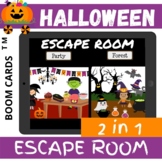 Halloween ESCAPE ROOM 2 in 1 - Boom Cards Distance Learnin