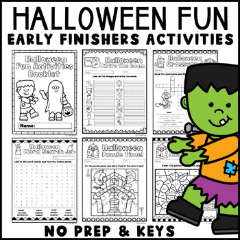 Preview of Halloween Early Finishers: Fun Pack - No Prep