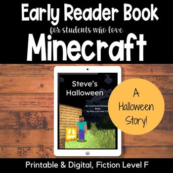 Preview of Halloween Early Reader Book for Minecraft Fans - Halloween Books