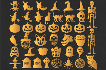 Download Halloween Earrings Svg Halloween Earrings Template Bundle Svg Cut Files Pendant