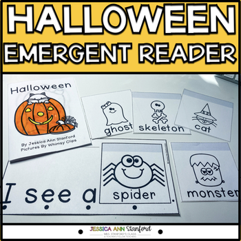 Preview of Halloween Easy Fluency Decodable Emergent Readers with Printable Fall Activity