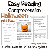 Halloween - Easy Reading Comprehension Stories for Special