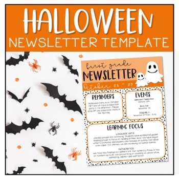 Preview of Halloween Editable Newsletter