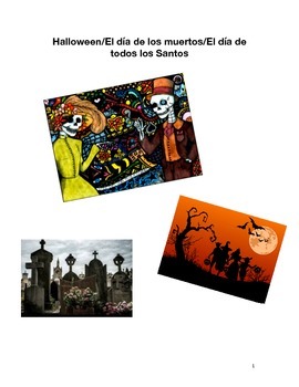 Preview of Halloween/ El día de los muertos/ El día de todos los Santos