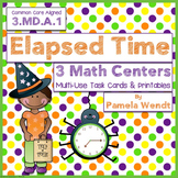 Halloween Elapsed Time Multi-Use Task Cards and Printables