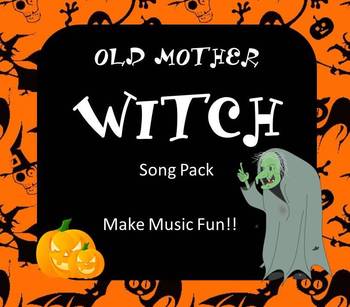 Preview of Halloween Elementary Music Pack - Old Mother Witch Song, Game, Recordings, More!