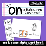 Halloween Emergent Reader Sight Word Book "Put on a Hallow