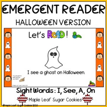 Preview of Halloween Emergent Reader - Sight Words - DIGITAL VERSION!!!!!