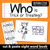 Halloween Emergent Reader for Sight Word WHO: "WHO is Tric