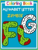 Halloween English alphabet letter A to Z (( zombie theme d