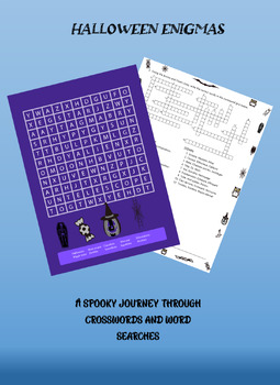 Preview of Halloween Enigmas: A Spooky Journey through Crosswords and Word Searches
