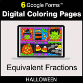 Halloween: Equivalent Fractions - Google Forms | Digital C