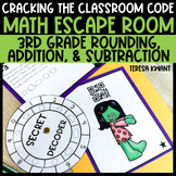 Halloween Escape Room 3rd Grade Math Game | Rounding, Addi