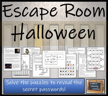 Preview of Halloween Escape Room Activity