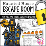 Halloween Escape Room Addition and Subtraction