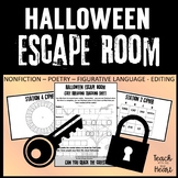 Halloween Escape Room -  ELA Halloween Activity