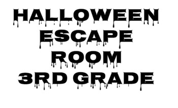Preview of Halloween Escape Room: Editable!