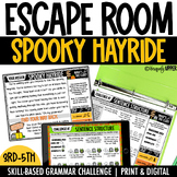 Halloween Escape Room | Grammar | Digital and Printable