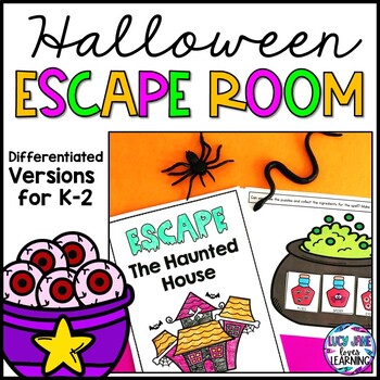 Preview of Halloween Escape Room | Kindergarten 1st Grade 2nd Grade | Halloween Activites