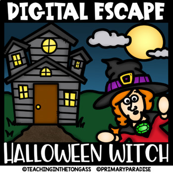 Preview of Halloween Escape Room Math & ELA Digital Activities