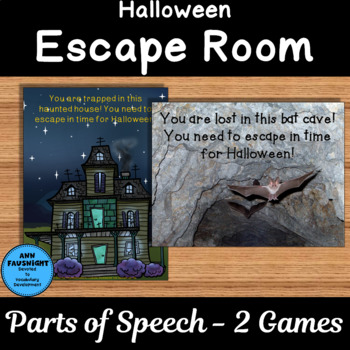 Halloween Escape Room Parts Of Speech