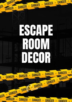 Preview of Halloween Escape Room Printable Decor