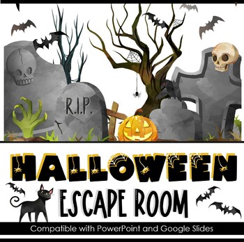 Preview of Halloween Escape Room: Reading Informational Texts (Hard Copy & Google Version)