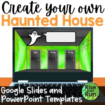 Preview of Halloween Escape Room Template, Create Your Own Haunted House Activity