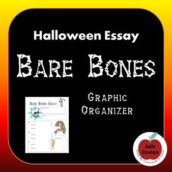Preview of Halloween Essay - Bare Bones Graphic Organizer