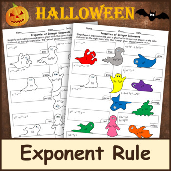 Preview of Halloween Exponent Rule