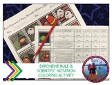 Halloween Exponent Rules & Scientific Notation Activity