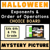 Exponents & Order of Operations ⭐ HALLOWEEN ⭐ Math Mystery