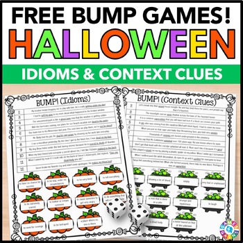 Preview of FREE Halloween Games for Idioms & Context Clues for ELA Reading Centers