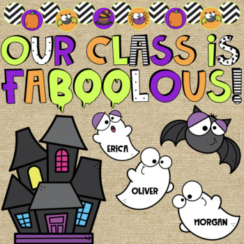 Preview of Halloween Faboolous Bulletin Board Display