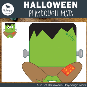 Halloween Faces Playdough Mats By Natural Little Learners Tpt