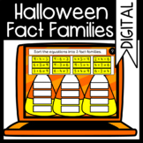 Halloween Fact Families: Moveable Math: Google Classroom Digital