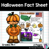 Halloween Fact Sheet for Early Readers - FREEBIE