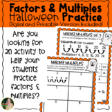 Halloween Factors & Multiples Posters and Practice Pages (