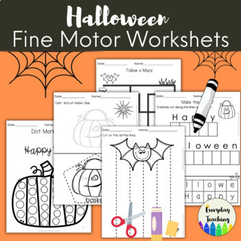 Preview of Halloween Fall Activities Fine Motor Skills: Special Education, Autism