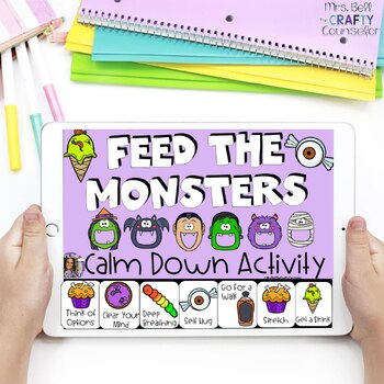 Preview of Halloween & Fall Activity - Digital Resources Calming Strategies & Coping Skills