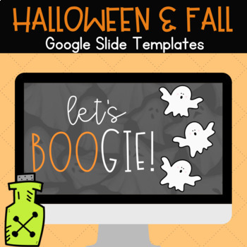 Preview of Halloween & Fall Classroom Digital Google Slide Editable Templates