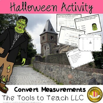 Preview of Halloween Fall Conversion Time Volume Mass Measurement No Prep